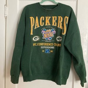 Green vintage packers sweatshirt